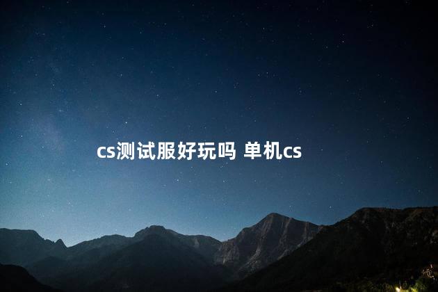 cs测试服好玩吗 单机cs